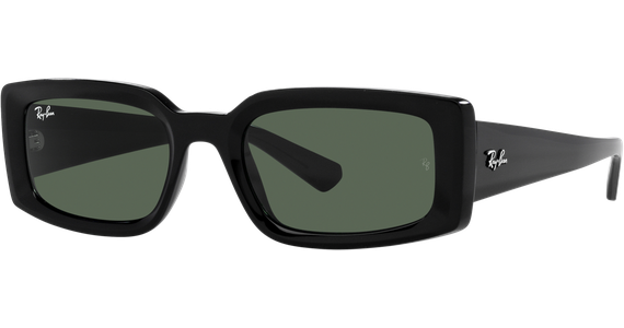 Ray-Ban Kiliane RB4395 667771, Schwarz Grün MEDIUM - Ansicht 2