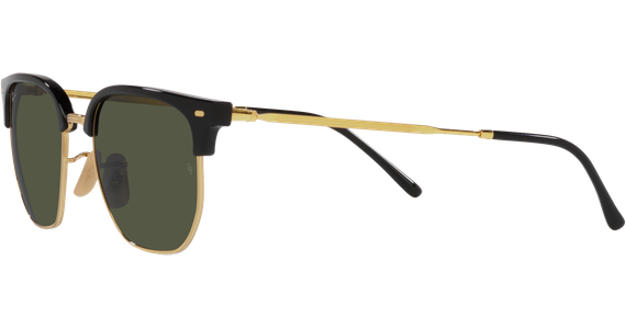 Ray-Ban New Clubmaster RB4416 Glänzendes Schwarz auf Gold/ Grün 601/31 - Ansicht 3