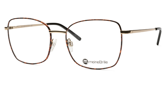 meineBrille 04-12080-02, Gold glänzend / Havanna glänzend Schräg links - Ansicht 3