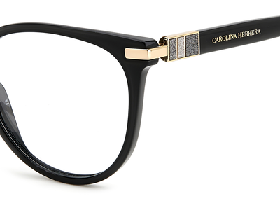 Carolina Herrera Brille Damen Carolina Herrera HER 0156 53 black Ansicht 3