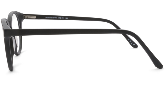 meineBrille 04-69250-03, Schwarz Matt seite - Ansicht 4