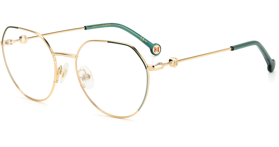 Carolina Herrera Brille Damen Carolina Herrera CH 0059 55 GOLD GREEN Ansicht 1