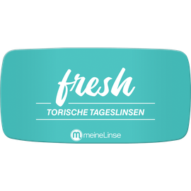 Tageslinsen Torisch meineLinse fresh flat torische Tageslinsen 30er