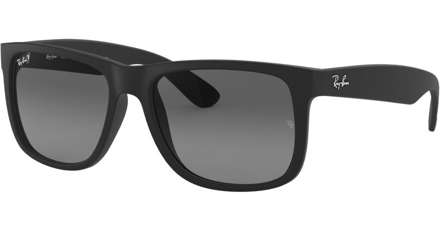 Ray-Ban Sonnenbrille Unisex Ray-Ban RB4165 Justin Classic Matt Schwarz/Hellgrau 622/T3 Ansicht 1