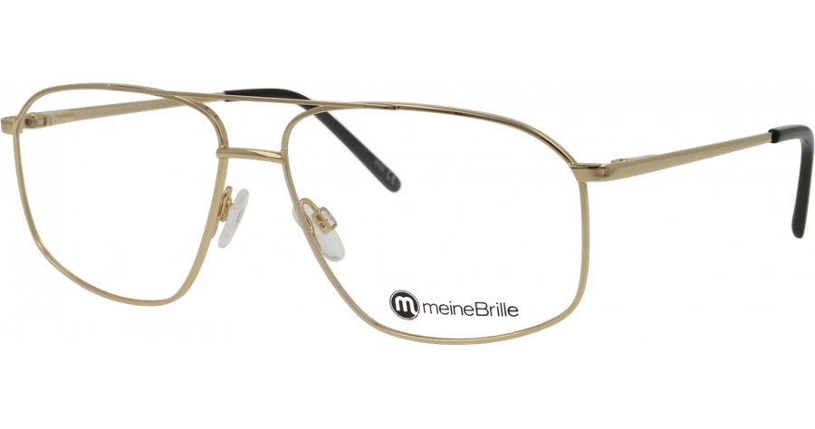 meineBrille 04-20190-02 Gold glänzend Schrägansicht links