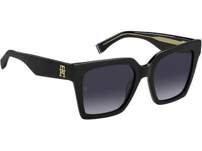 Tommy Hilfiger Sonnenbrille Damen Tommy Hilfiger TH 2100/S 53 black Ansicht 4