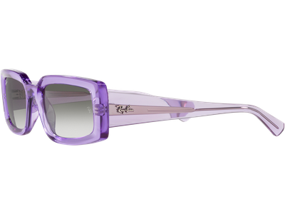 Ray-Ban Sonnenbrille Unisex Ray-Ban Kiliane RB4395 66858E, Violett transparent Grün, MEDIUM Ansicht 2