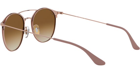 Ray-Ban RB3546 907151 Glänzendes Beige auf Kupfer/Hellbraun - Ansicht 5