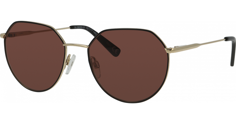  meineBrille 14-36000-01 Gold glänzend / Schwarz matt Ansicht 1