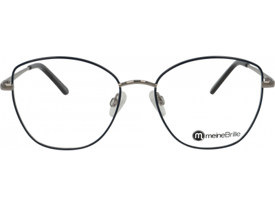  meineBrille 04-40110-03, Dunkelblau/Silber glänzend Ansicht 4