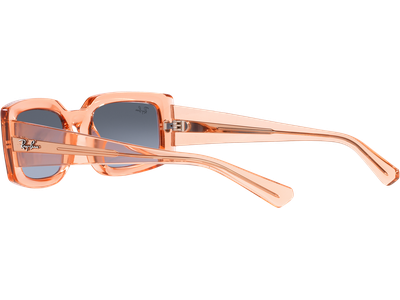 Ray-Ban Sonnenbrille Unisex Ray-Ban Kiliane RB4395 66868F, Orange Transparent Blau, MEDIUM Ansicht 4