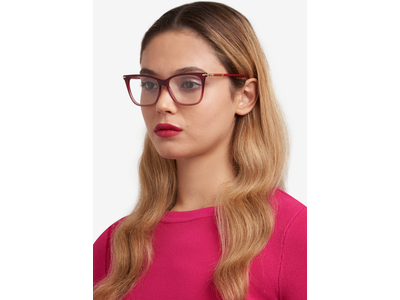 Carolina Herrera Brille Damen Carolina Herrera HER 0232 53 red Ansicht 5