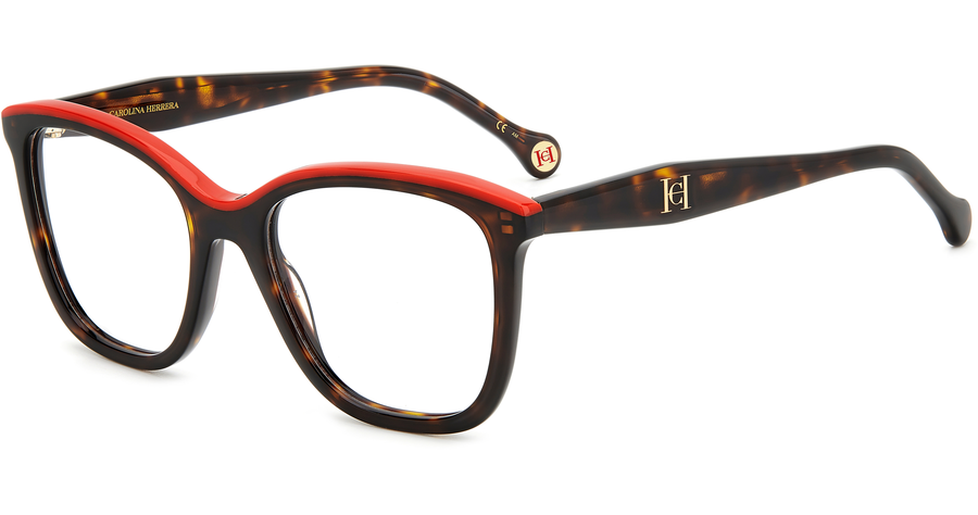 Carolina Herrera Brille Damen Carolina Herrera HER 0146 52 havanna Ansicht 1