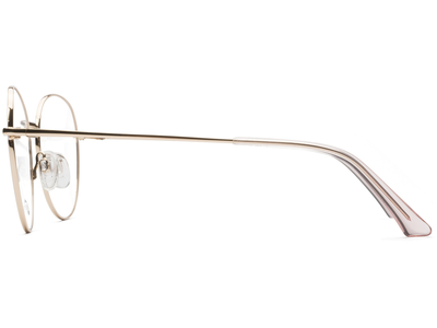 meineBrille 04-12040-02, Weiß/Gold Seite