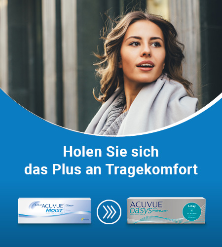 Besserer Tragekomfort mit den Acuvue Oasys Tageslinsen