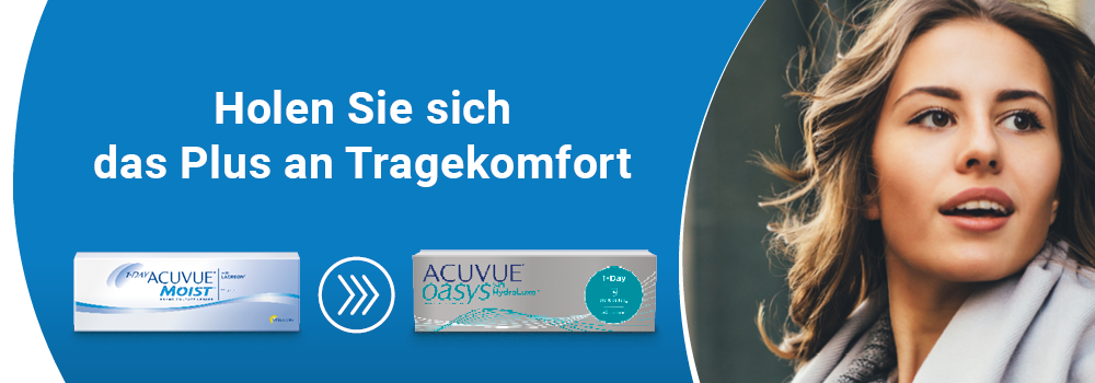 Holen Sie sich das Plus an Frisch mit den Acuvue Tageslinsen