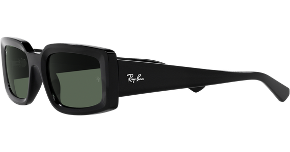 Ray-Ban Kiliane RB4395 667771, Schwarz Grün MEDIUM - Ansicht 3