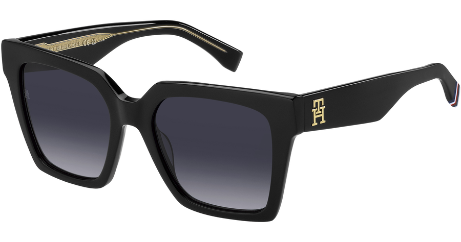 Tommy Hilfiger Sonnenbrille Damen Tommy Hilfiger TH 2100/S 53 black Ansicht 1