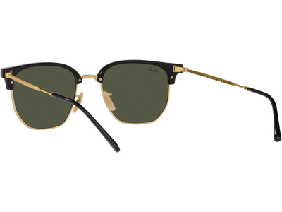 Ray-Ban Sonnenbrille Unisex Ray-Ban New Clubmaster RB4416 Glänzendes Schwarz auf Gold/ Grün 601/31 Ansicht 5